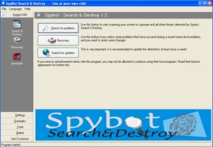 Get rid of Spyware with Spybot S&D